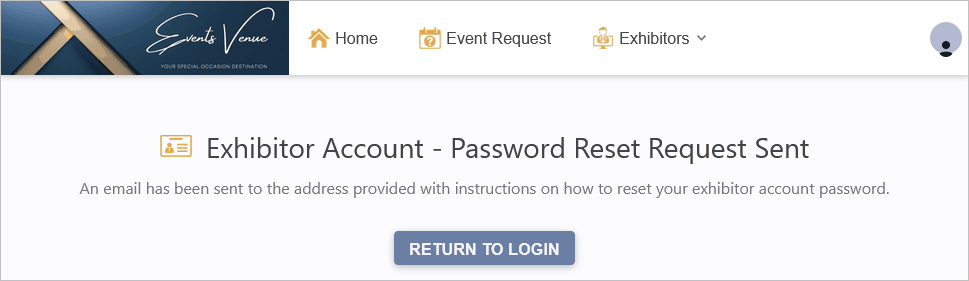 Figure 803: View Password Reset Request Sent Page 