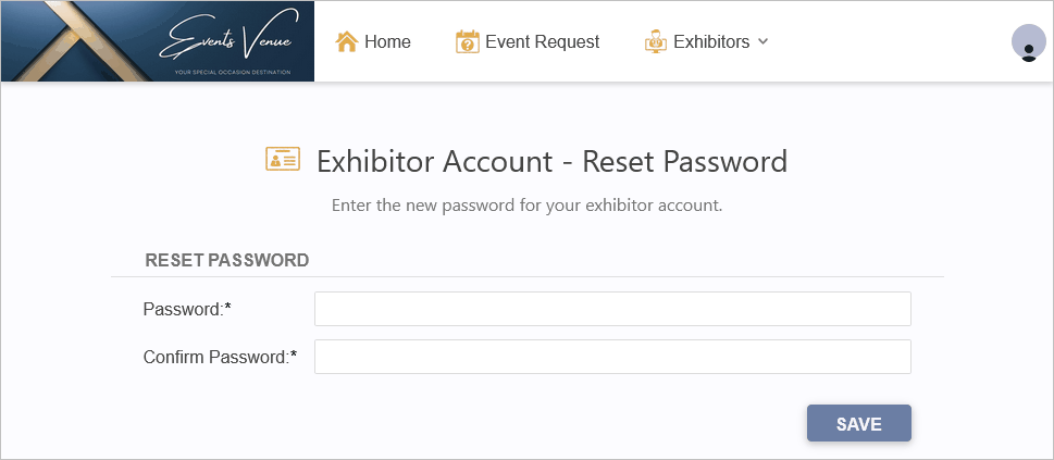 Figure 805: Reset and Confirm Password 