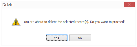 Image of Delete warning dialog
