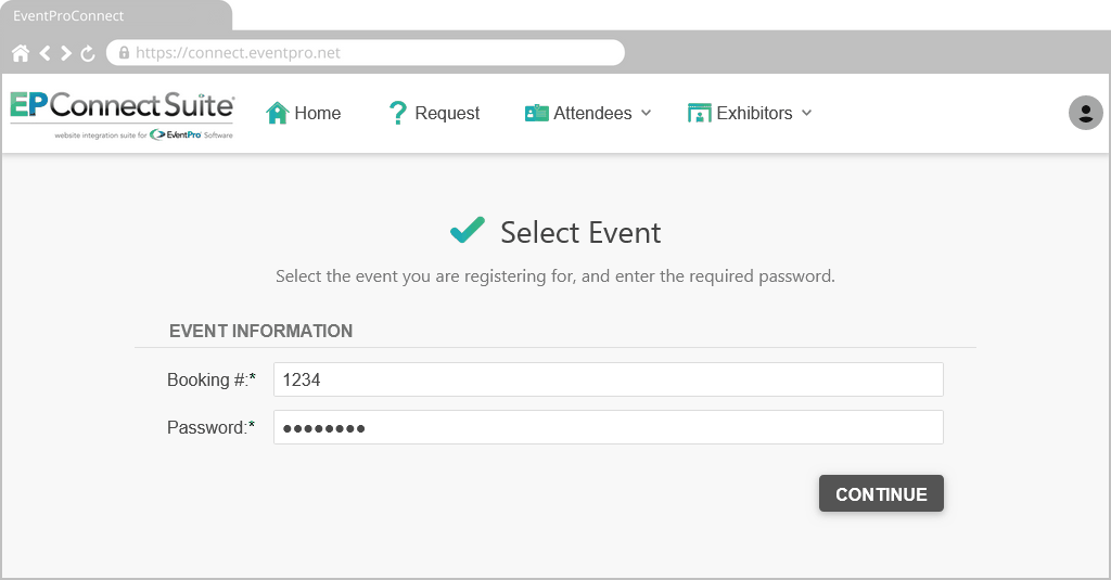 Figure 707: Select the Event to Register For 