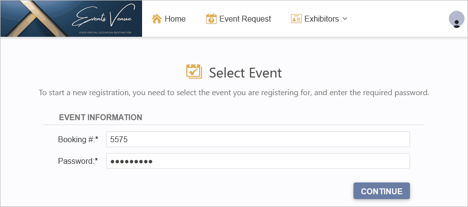 Figure 798: Select the Event to Register For 