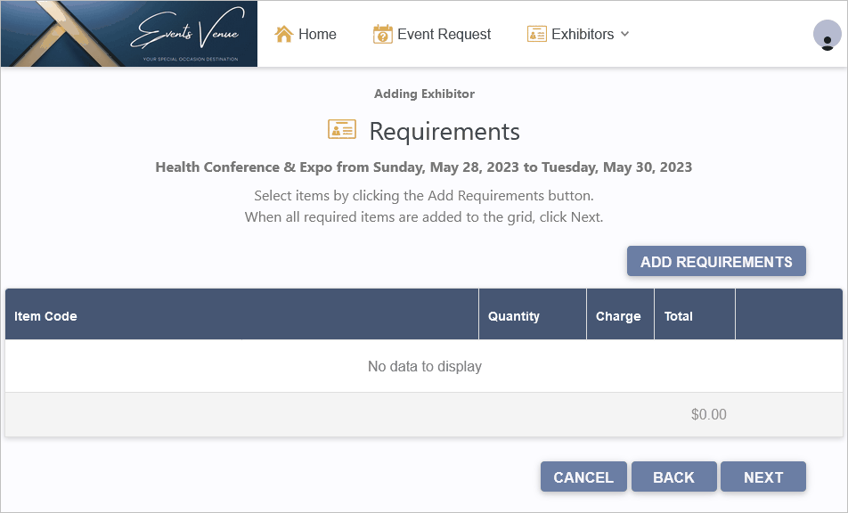 Figure 816: Add Requirements 