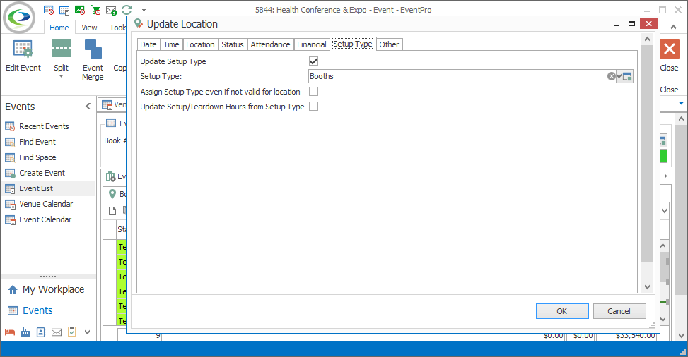 Figure 201: Updating Setup Type 