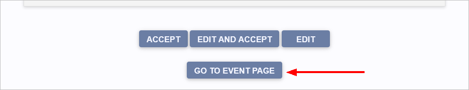 Screenshot of sample Return Button on Exhibitor Information page. 