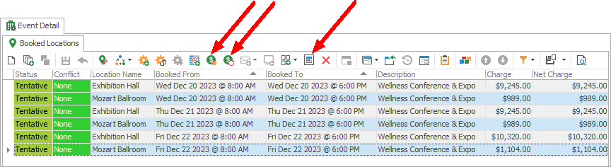 Set Best Rate, Update Rate, and Recalculate commands for Booked Locations. 